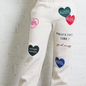 BRAND NEW - - Vintage Havana x Von Dutch Heart Patches Jogger